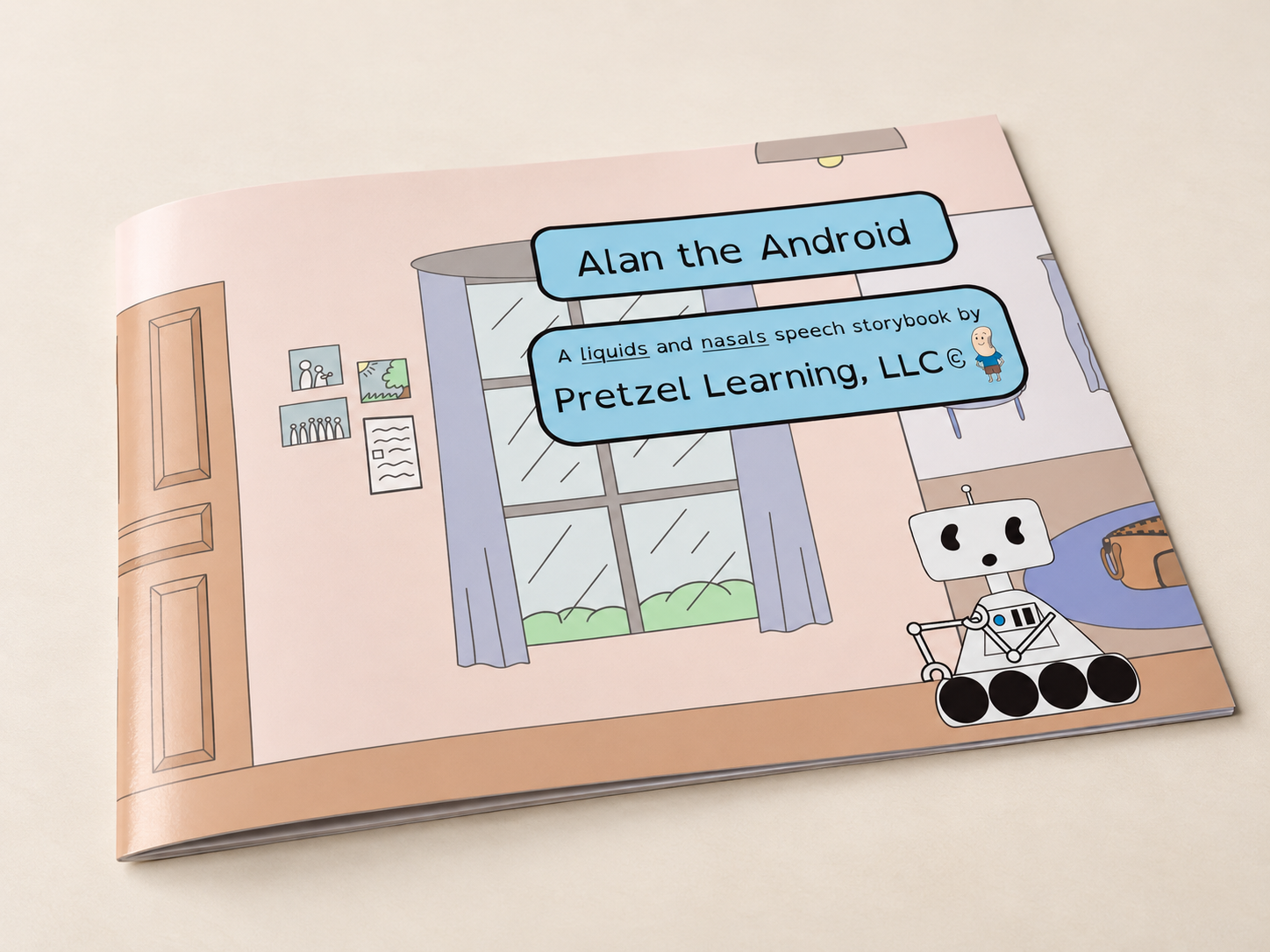 PREORDER --- Alan the Android | Printed L Sound & Language Skills Speech Therapy Storybook