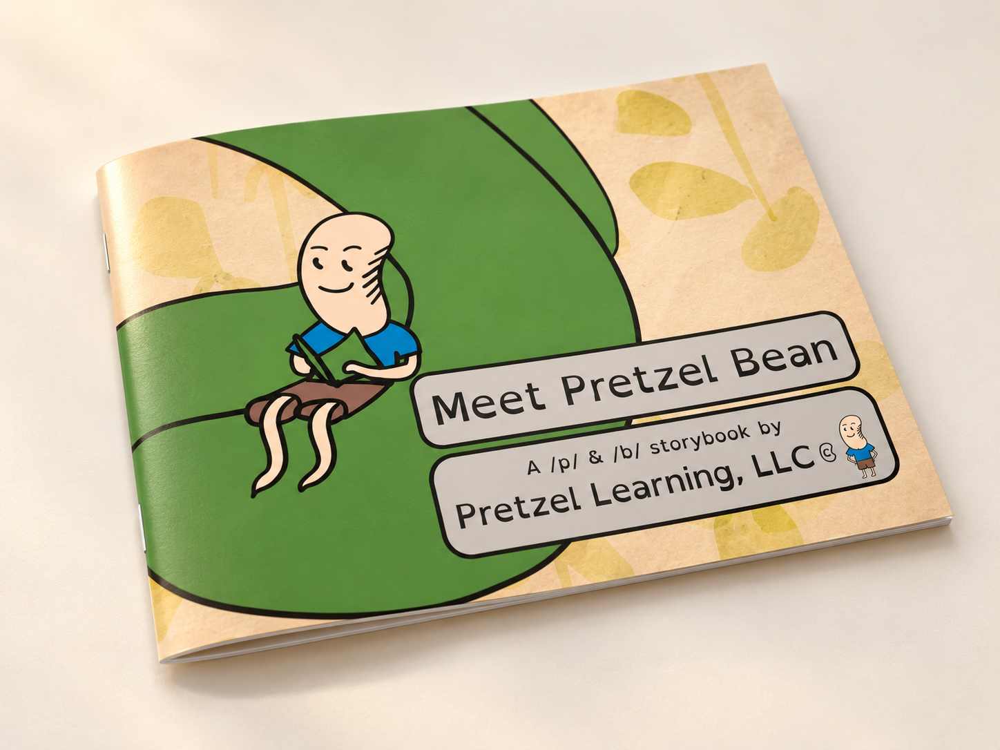 PREORDER --- Meet Pretzel Bean | Printed P & B Articulation Speech Therapy Storybook
