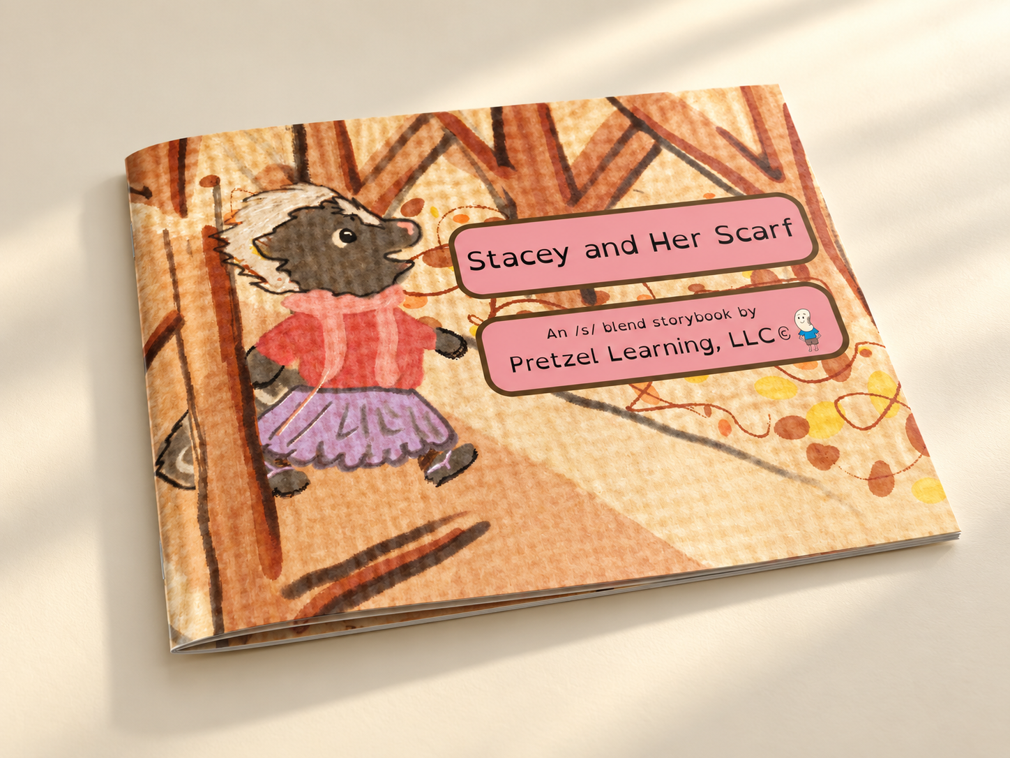 PREORDER --- Stacey and Her Scarf | Printed S-Blend Speech Therapy Storybook