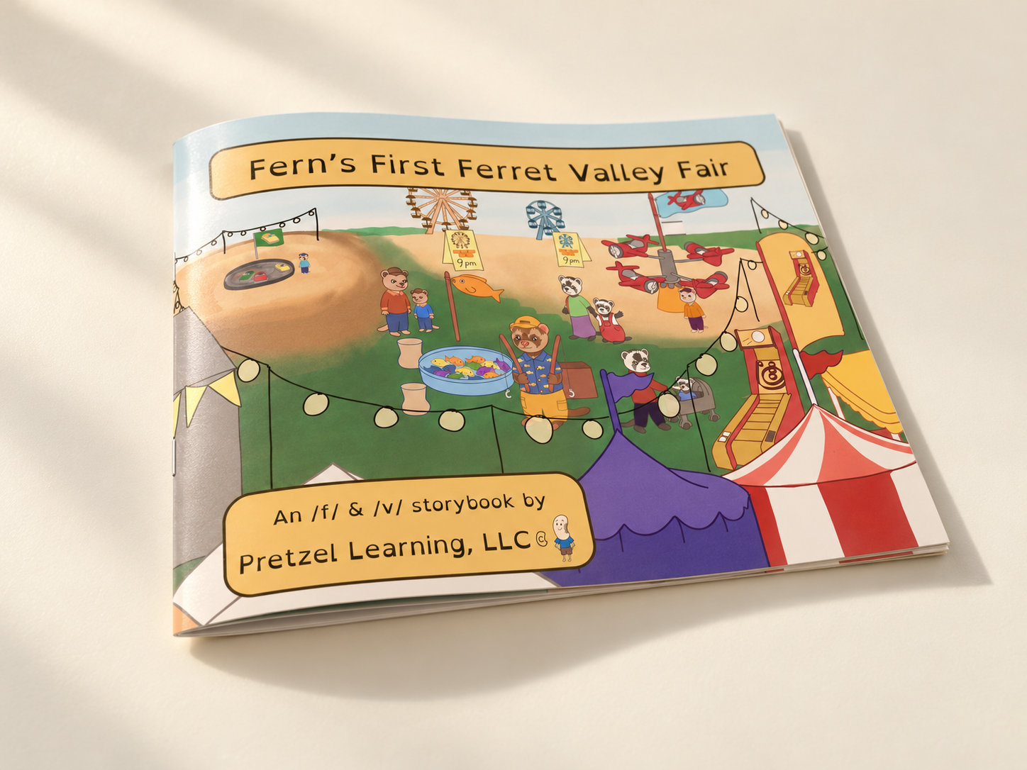PREORDER --- Fern's First Ferret Valley Fair | Printed F & V Articulation Storybook with Contextual Facilitation
