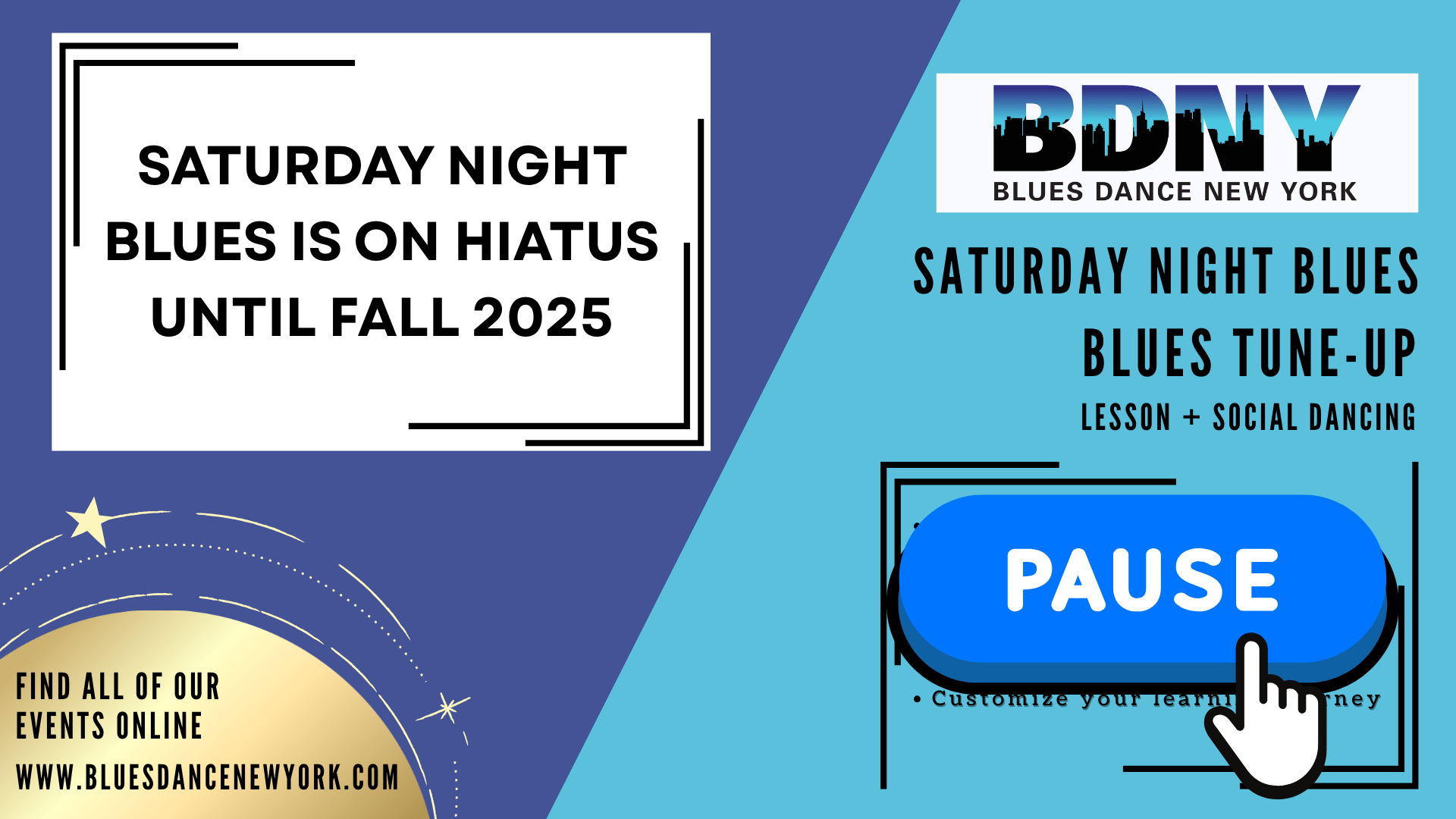 Saturday Night Blues is on HIATUS until Fall 2025.