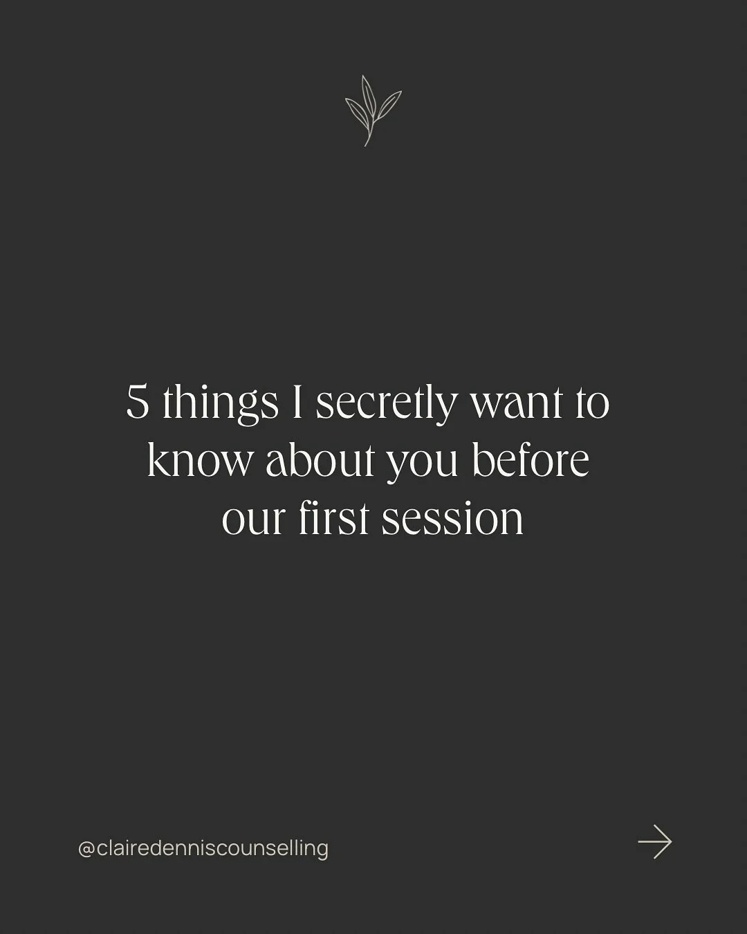 The things I can&rsquo;t legally put in an intake form but really want to know&hellip;

Do you send voice notes or just text? Your go-to comfort tv show? Your coffee order?

Forms are boring. Therapy isn&rsquo;t. It&rsquo;s about you as a person, and