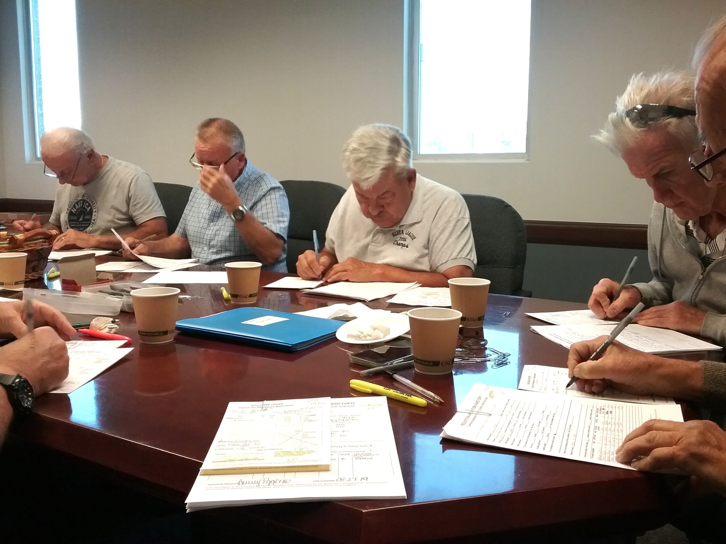 Requisition Committee writing purchase orders