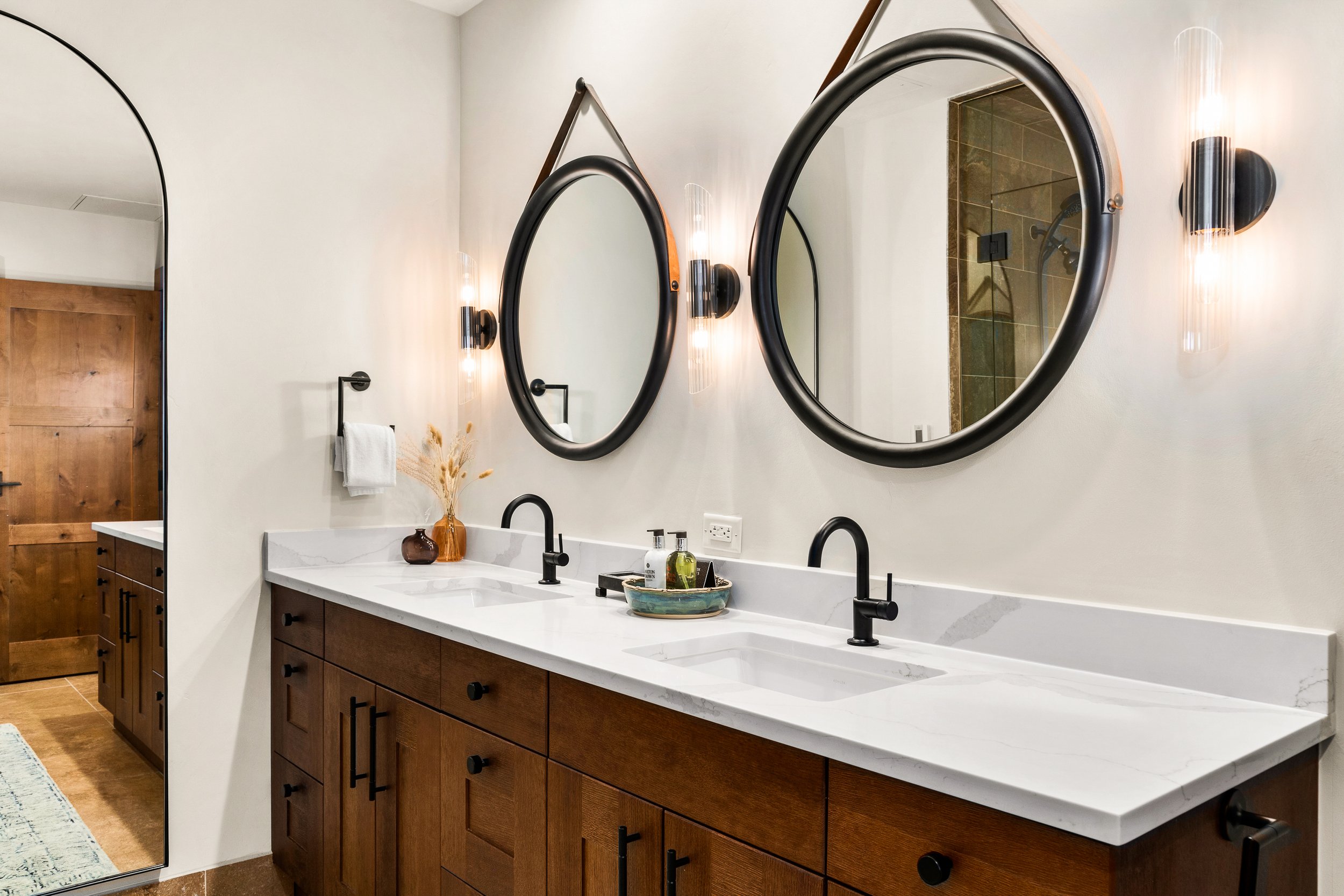 New wood cabinet vanity