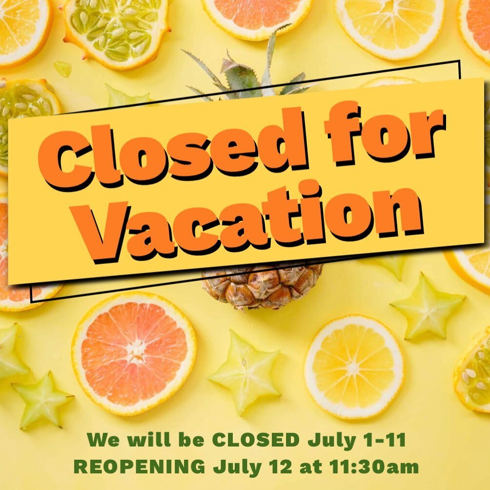 We&rsquo;re going on VACATION ☀️ 
IKA GRILL will be closed Saturday July 1 - Tuesday July 11. 
SEE YOU BACK ON WEDNESDAY JULY 12!!