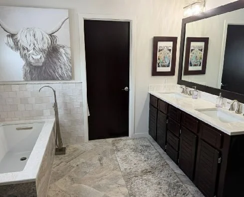 Natural Stone Master Suite Transformation