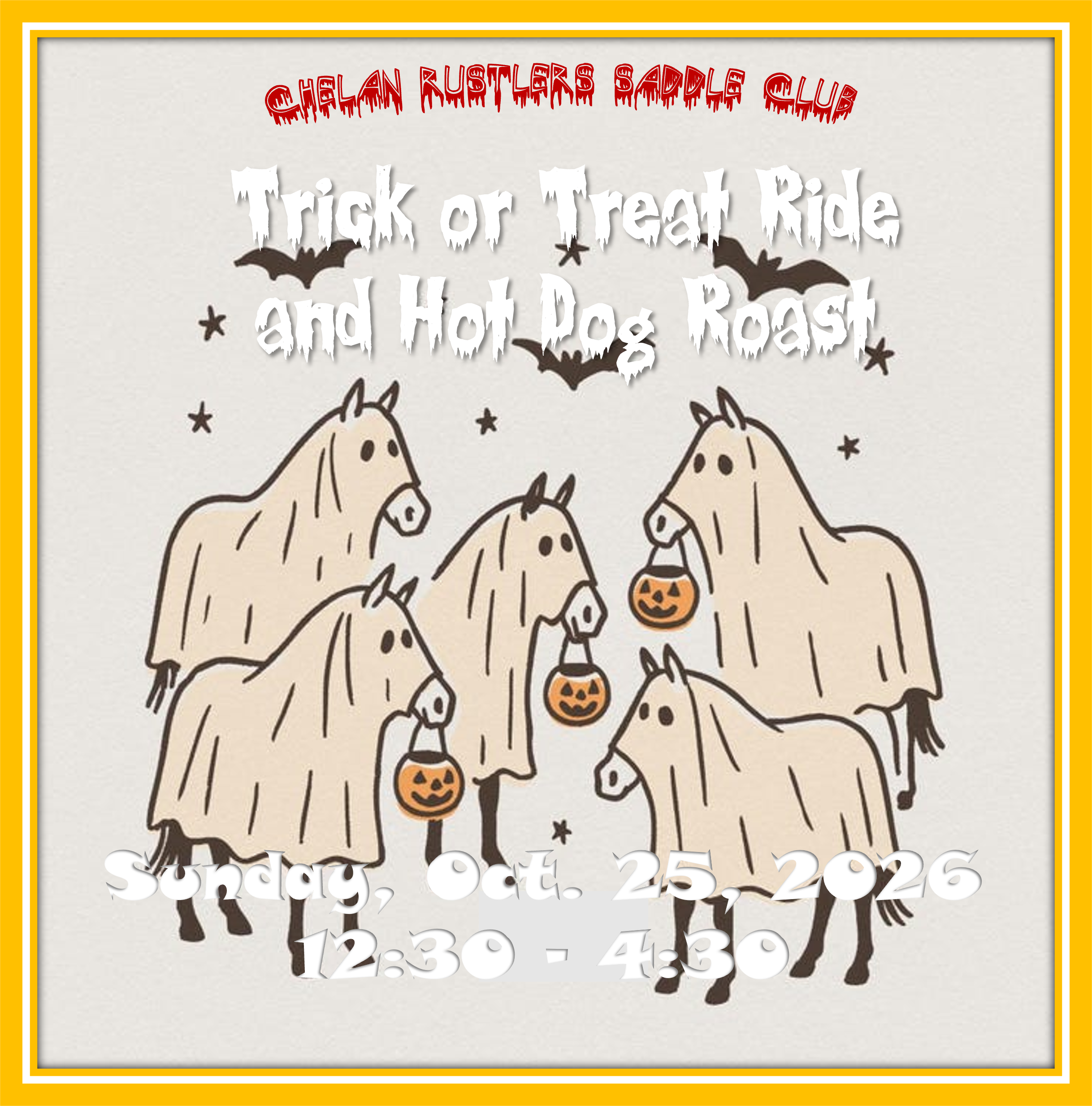 Annual Trick or Treat Ride & Hot Dog Roast
