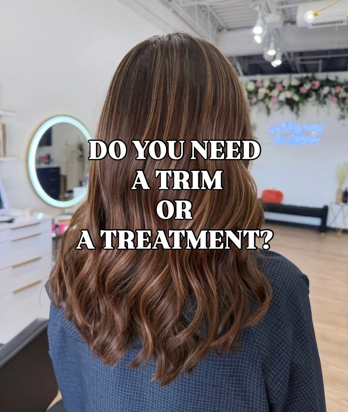 Not all hair issues mean you need to lose length ✂️

Here&rsquo;s how to tell the difference:
🫶 If your ends feel rough, dry, or fuzzy&hellip;it&rsquo;s time for a trim
🫶If  your hair looks dull, lacks shine, or feels dry overall&hellip;your hair i
