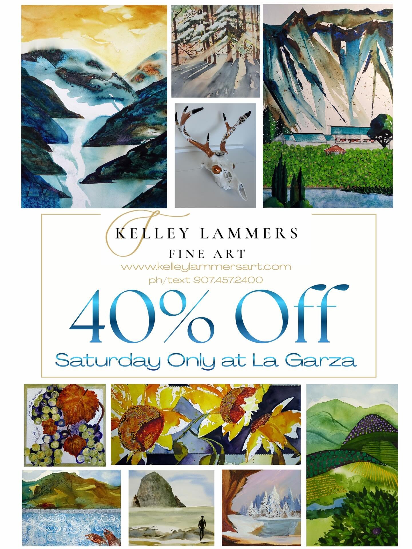 Tonight! 5-7pm. 40% off art, 15% off wine! Appetizers, print giveaways, cozy vibes. Come out and say hi and leave with some local art 🖼️ 🍷