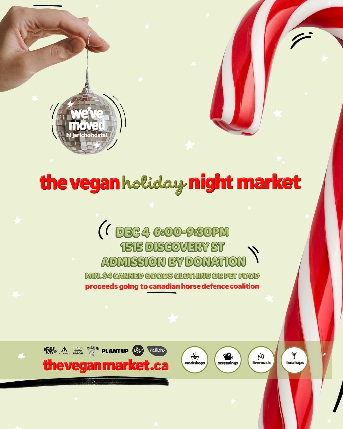 Save the date, we&rsquo;re back December 4th from 6:00-9:30pm at Hi Jericho Hostel (1515 Discovery St.) 

Join us under the stars for a special evening of community, connection, and delicious food...and yes, there is still time to get involved :) 

A