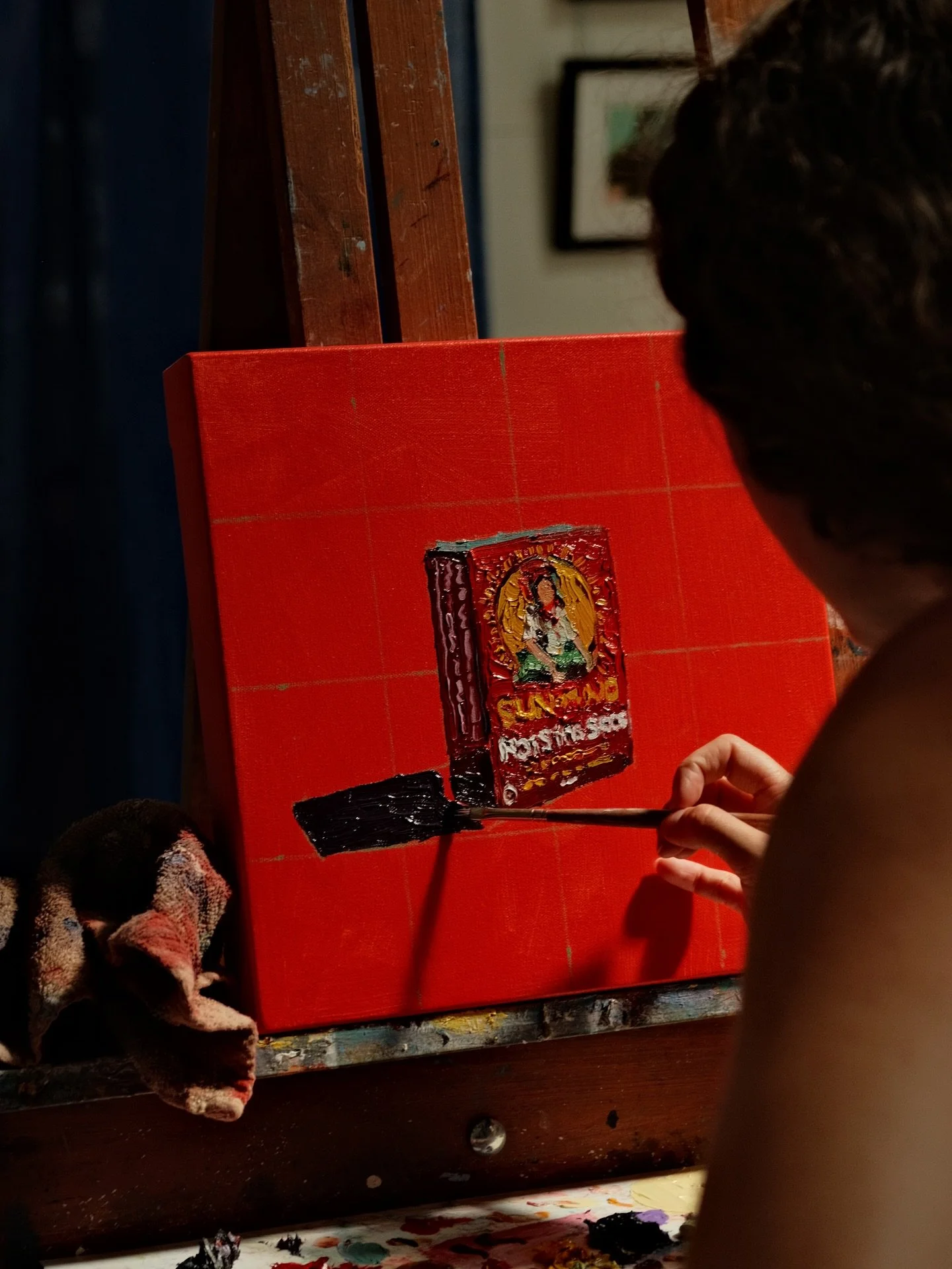 Always a joy to meet with @courtneycarolineart, now a neighbour here at 1000 Parker Studios. We spoke about her food paintings, which remain lush yet grounded—rooted in everyday moments and sensory memories. 
As she preps for the @culturecrawl