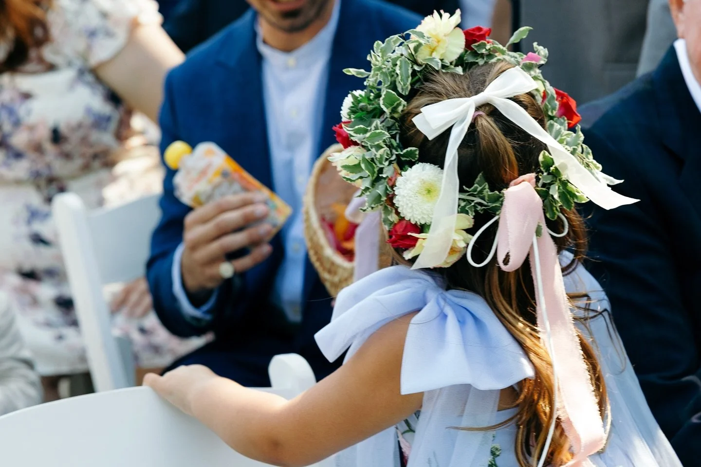 Ah to be a flower girl: the dress, the flower crown, the job of throwing the petals just right, the dessert and dancing and compliments over how cute you are. I wish every little girl had a chance to feel that special. 🥰

When planning flowers for y