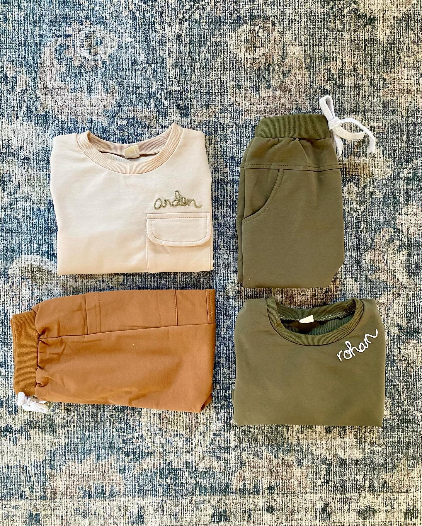 jogger. sets. for the boys. jogger sets for the boys😎🤙🏻 #iykyk

Spring Jogger Sets for brothers Arden + Rohan! ⚡️