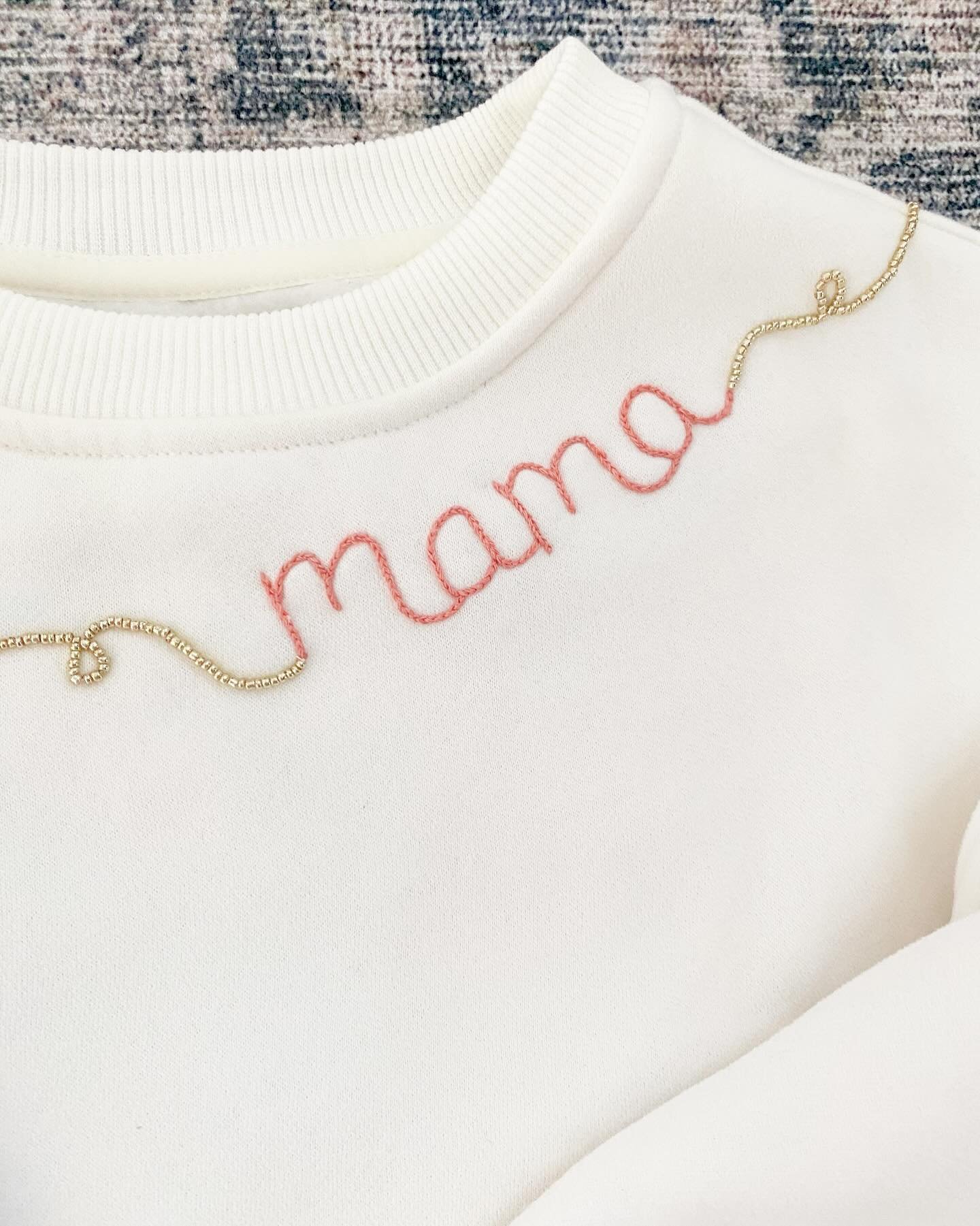 Custom Crewnecks for Mama&rsquo;s Day at @seasideallure ! Pop in the store or hit up the website to order in time for the holiday! 💕🧵