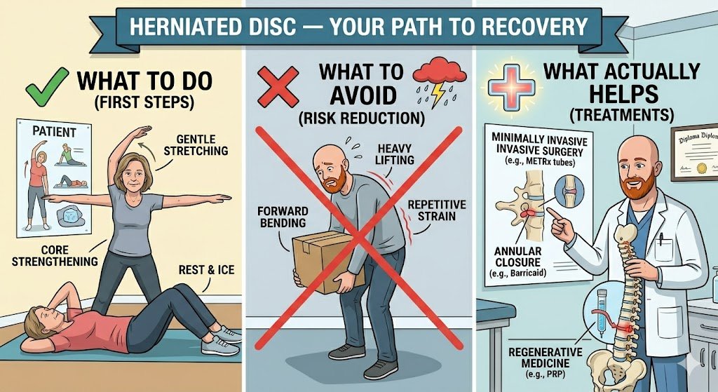 Herniated Disc — What To Do, What To Avoid, and What Actually Helps