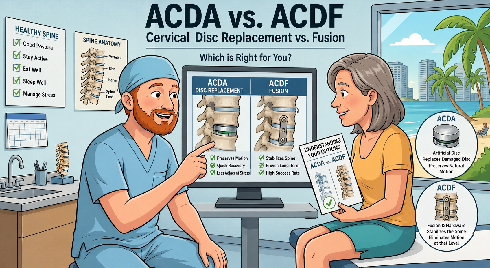 ACDA vs. ACDF — Cervical Disc Replacement vs. Fusion