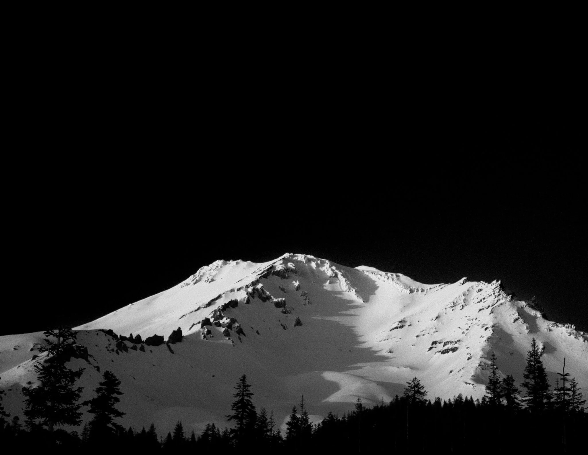 Mount Shasta Black and White 