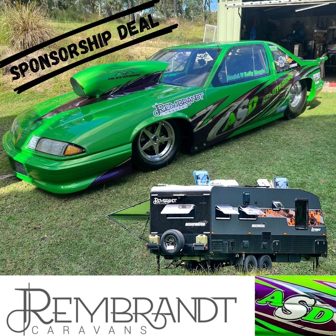 🚨 Exciting Sponsorship Deal 🚨

Rembrandt Caravans and Rembrandt Caravans QLD have sponsored one of our amazing customers racecar team. 

Daniel and Kelly have a Rembrandt caravan on order due for pick up very soon, so they have a home away from hom
