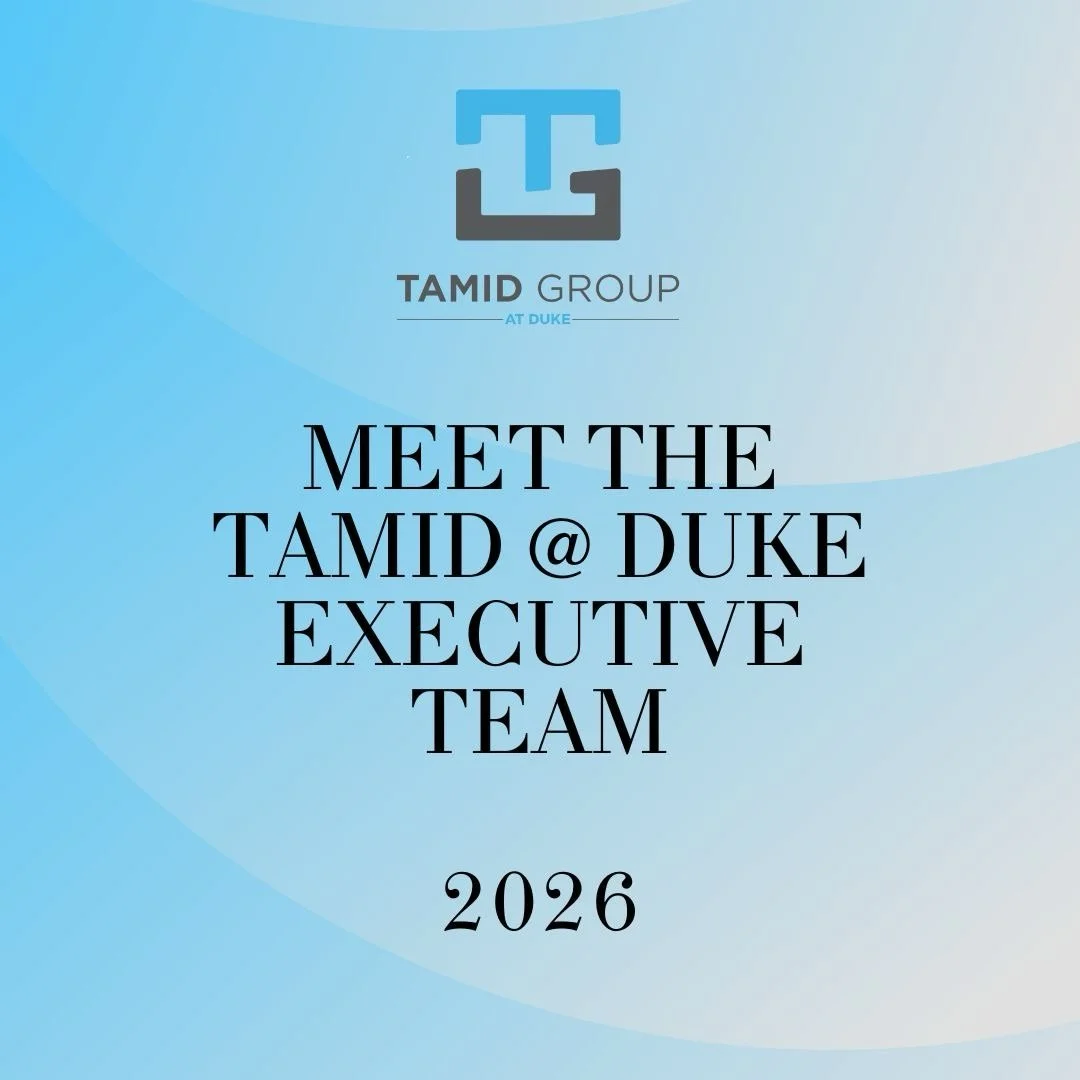 Meet Tamid @ Duke&rsquo;s 2026 Executive Team! Looking forward to an amazing year ahead.
