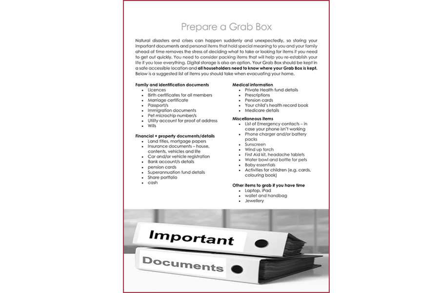 Prepare a Grab Box