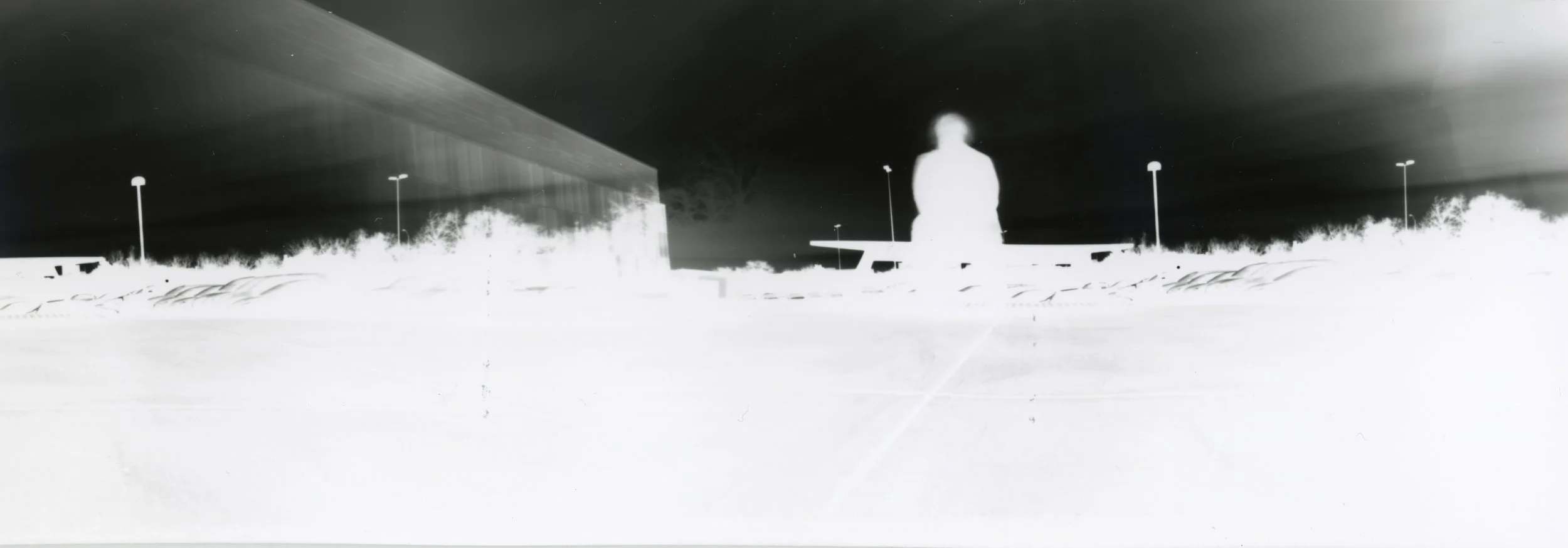 Paper Pinhole Negative (2021)
An RC photo paper negative taken with a makeshift panoramic pinhole camera.
