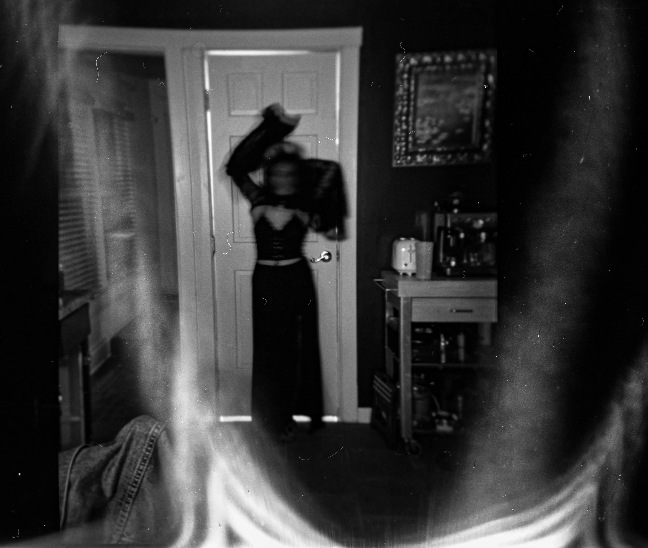 Silver Gelatin Print (2021)
Taken on 120 film in a Holga plastic lens camera.