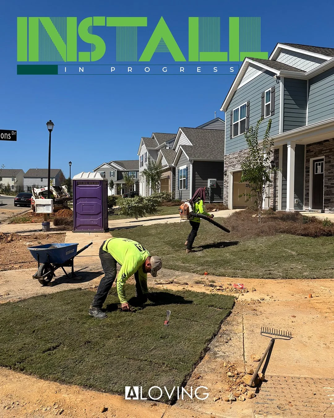 It’s always amazing to see how fresh sod installations immediately bring new homes to life 💚