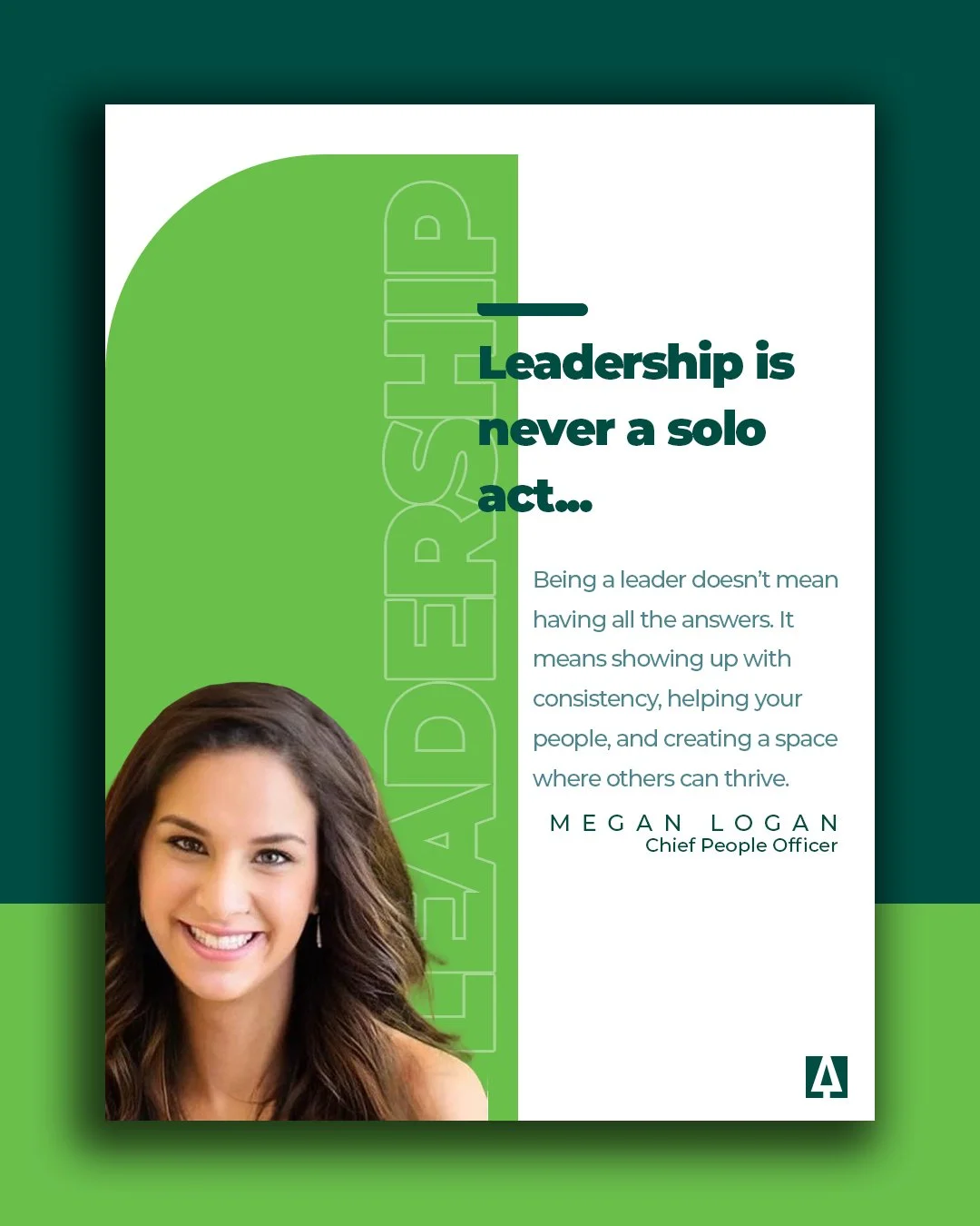 Leadership is elevating those around you 🚀 
Wise words from our very own, Megan Logan!!