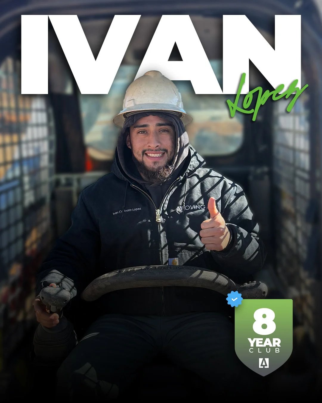 We want to take a moment to celebrate Ivan Lopez 🎉 

Today marks 8 years at LOVING for Ivan, and he's been grinding since day one. Ivan is a Foreman in our Landscaping Division in the Carolinas and has been one of the most dynamic TEAM members with 