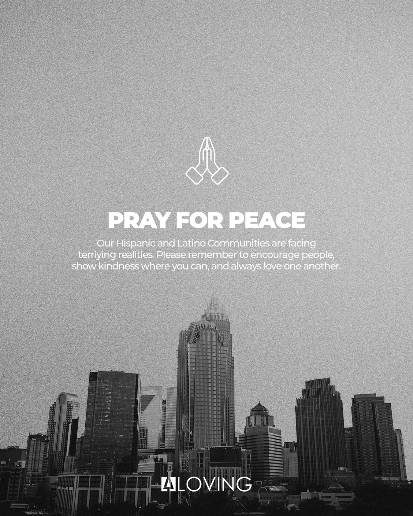Our thoughts and prayers are with our Hispanic and Latino communities right now. So many are surrounded by unfathomable fear and chaos. 

So in this difficult time, we ask that you encourage those around you, show kindness where you can, and always r