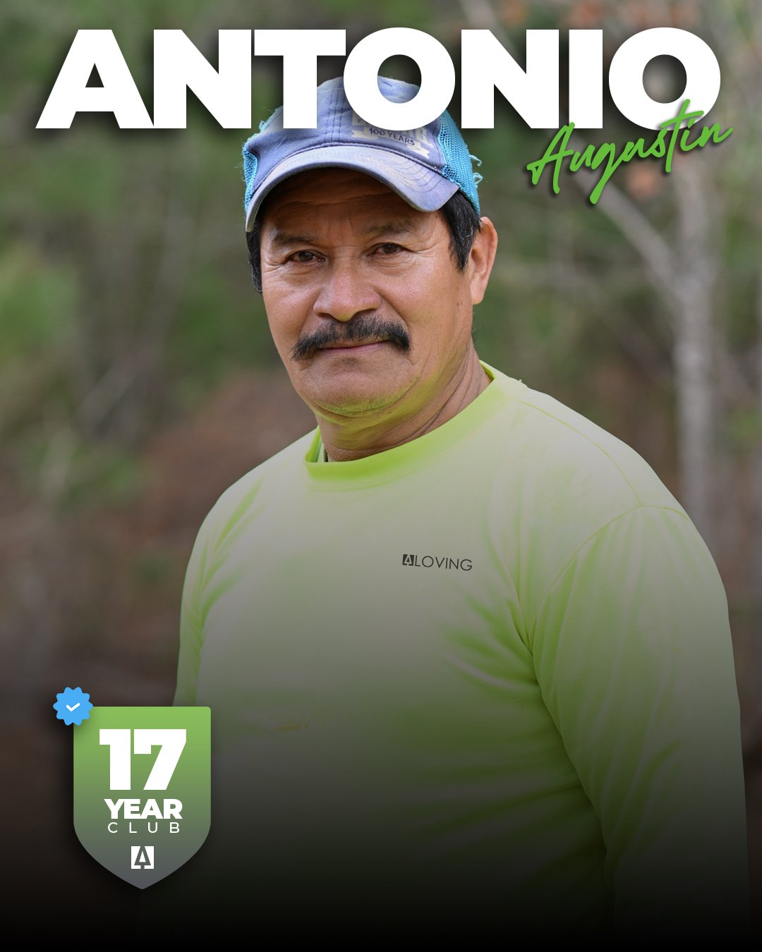 LOYAL 
(/ˈloi(ə)l/

Defined as giving or showing firm and constant support or allegiance to a person or institution.

In today's ever-changing workforce, we don't talk enough about the value of loyalty and tenure. Antonio Augustin has been an integra