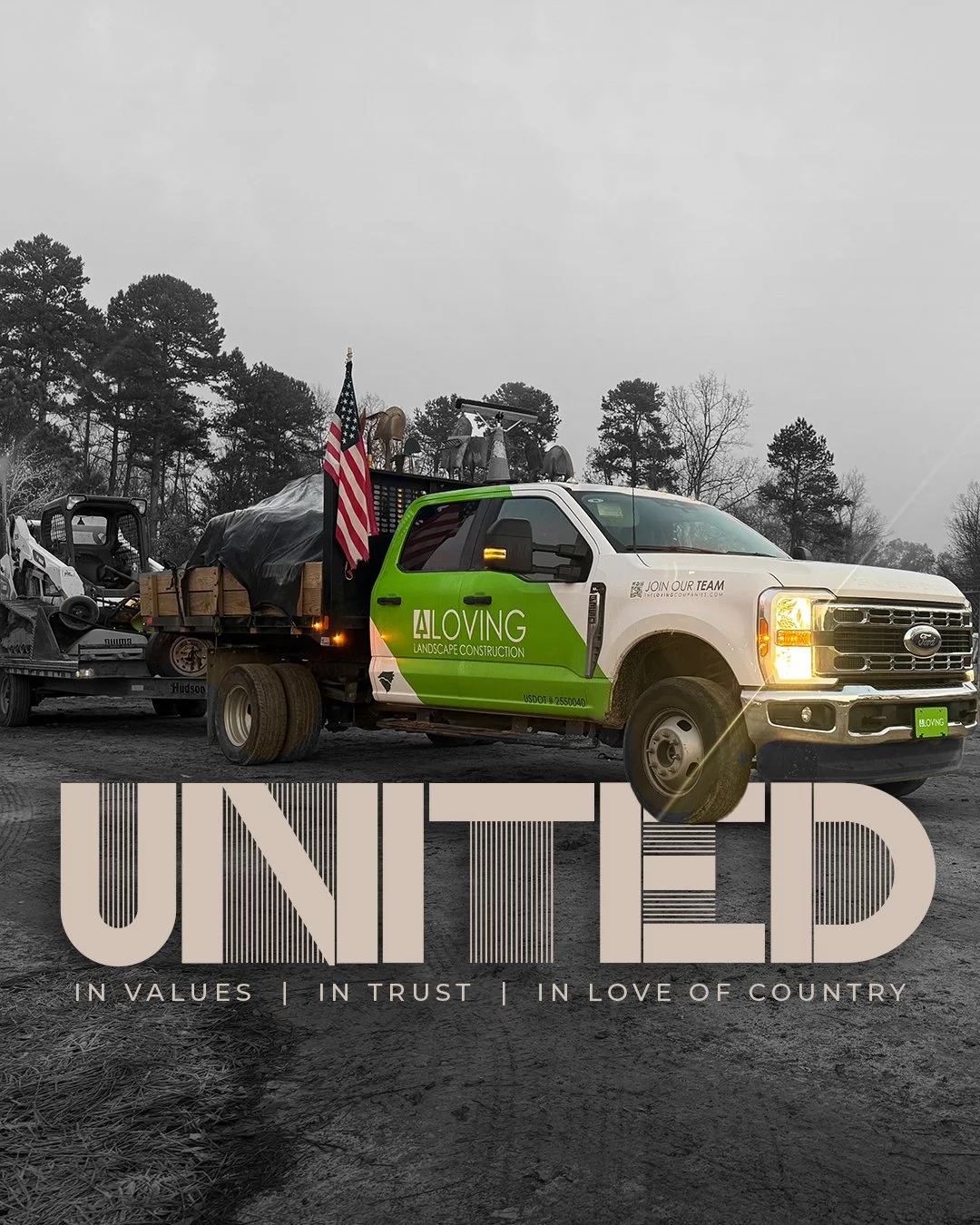 In a beautiful act of love, gratitude, and unity, one of our crew members installed the American flag on his truck as a reminder that we are all better TOGETHER 🇺🇸

#LOVEwins #ITStheLOVINGway