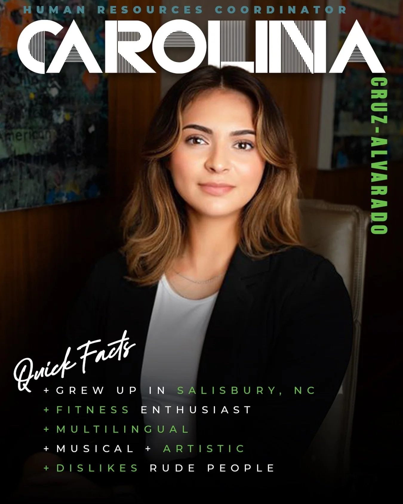 Please join us in welcoming to the TEAM, Carolina Cruz-Alvarado 👏