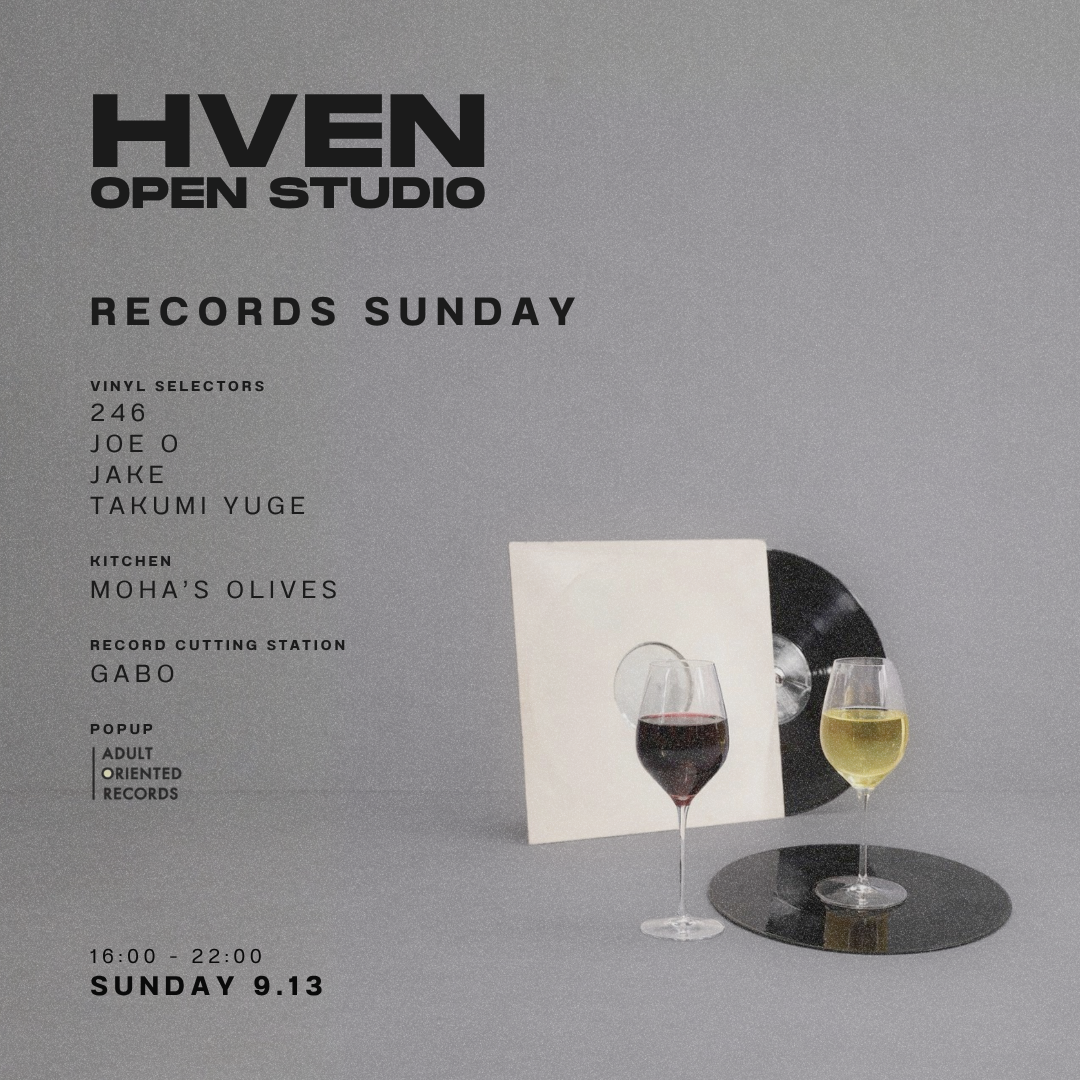 OPEN STUDIO: Records Sunday
