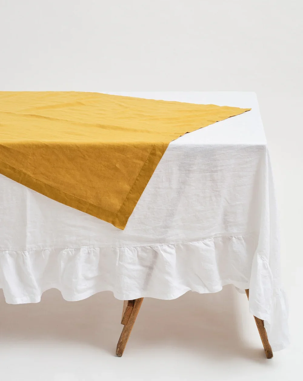 100% French Linen Table Topper