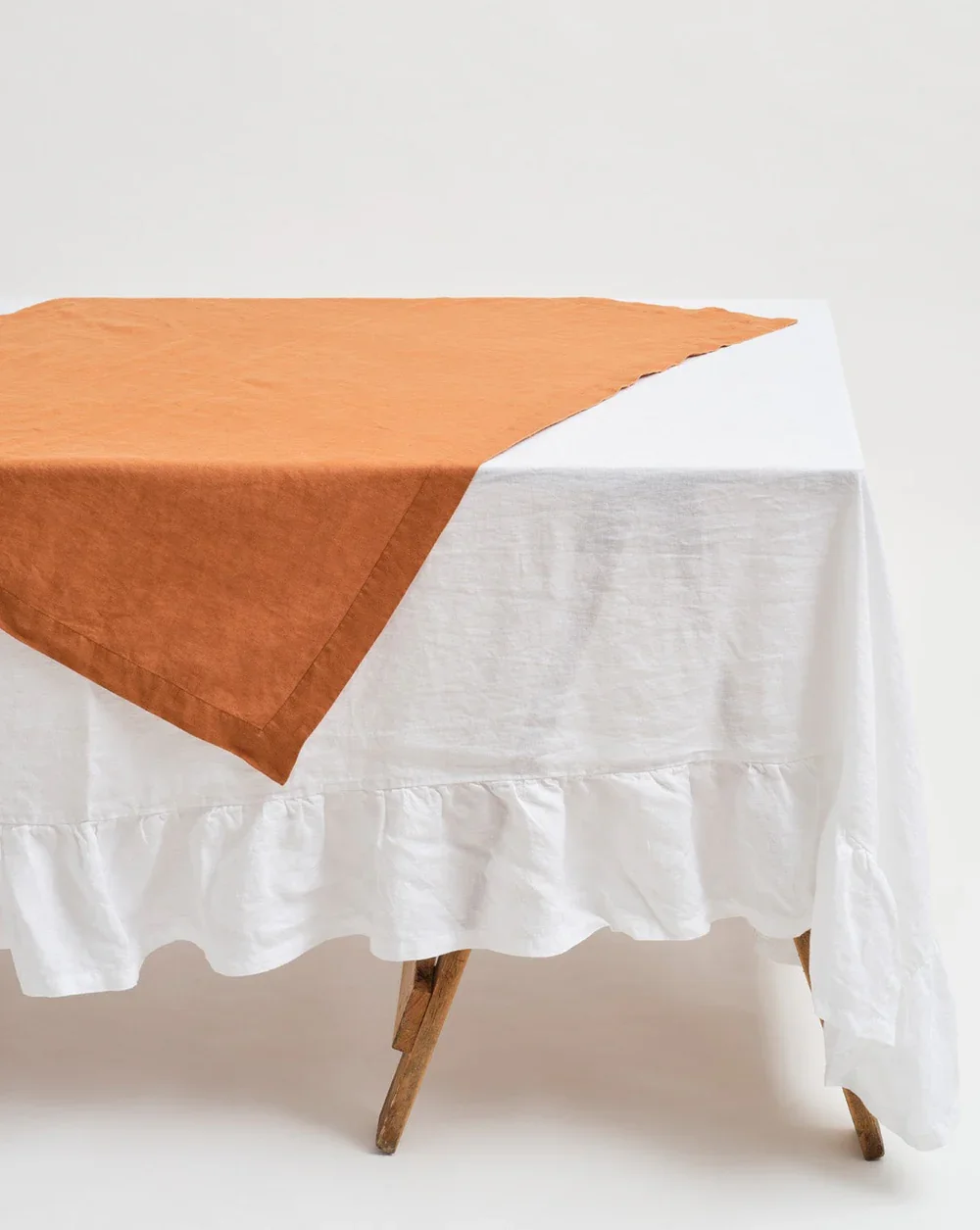 100% French Linen Table Topper