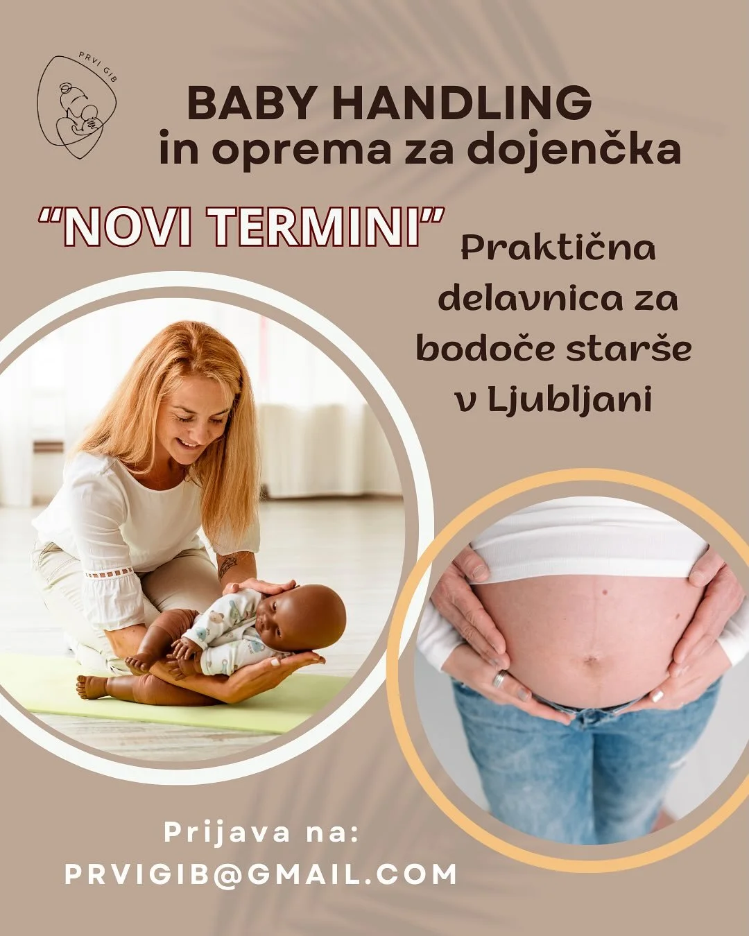 🍼 𝐍𝐎𝐕𝐈 𝐓𝐄𝐑𝐌𝐈𝐍𝐈 𝐏𝐑𝐀𝐊𝐓𝐈Č𝐍𝐄 𝐃𝐄𝐋𝐀𝐕𝐍𝐈𝐂𝐄 𝐙𝐀 𝐁𝐎𝐃𝐎Č𝐄 𝐒𝐓𝐀𝐑&Scaron;𝐄 🍼

✨ September se bliža in po počitnicah se vračamo z na&scaron;o delavnico za bodoče star&scaron;e! ✨

Drage nosečke in partnerji, ne pozabite se pr