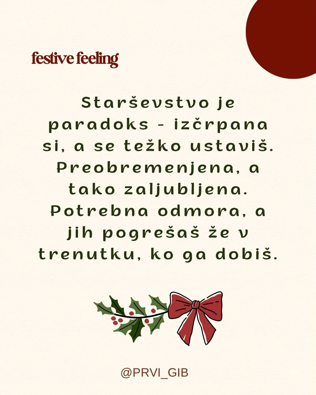 🌟Se strinja&scaron;? 
Star&scaron;evstvo te vleče v nasprotne smeri&hellip; hkrati izčrpa in polni, utrudi in napolni srce. ❤️
Včasih je kaos, včasih najlep&scaron;i trenutki, večinoma pa oboje hkrati.
In na koncu dneva&hellip; ne bi zamenjal_a za n
