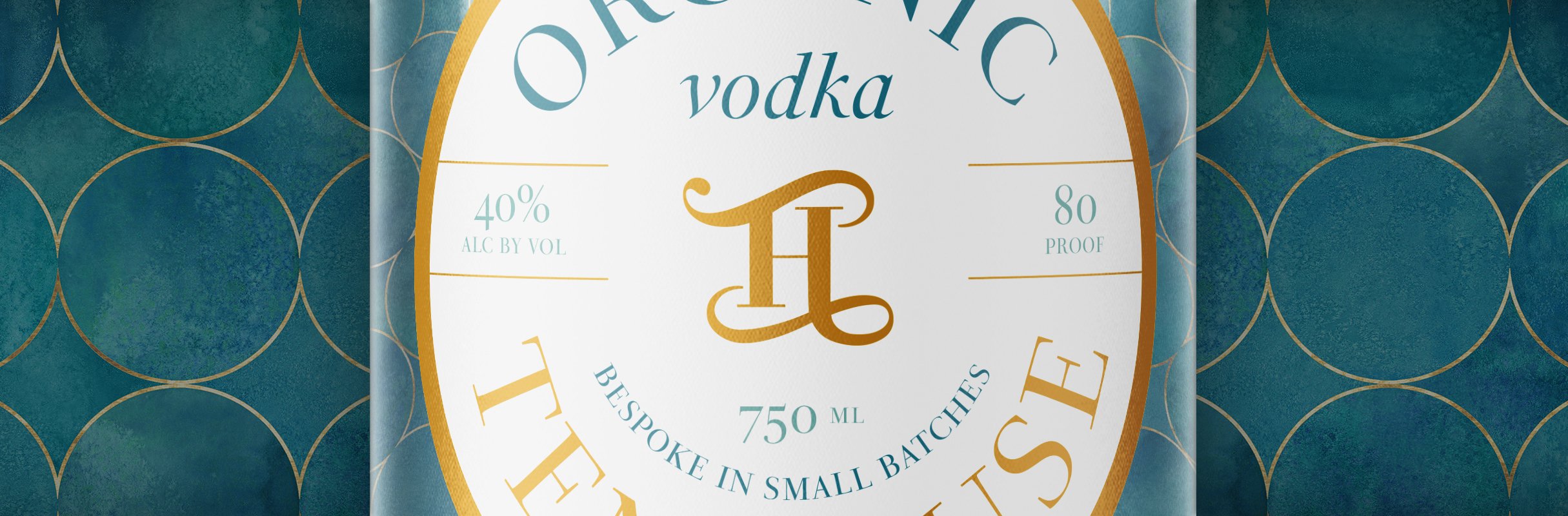 Organic Vodka Label Design