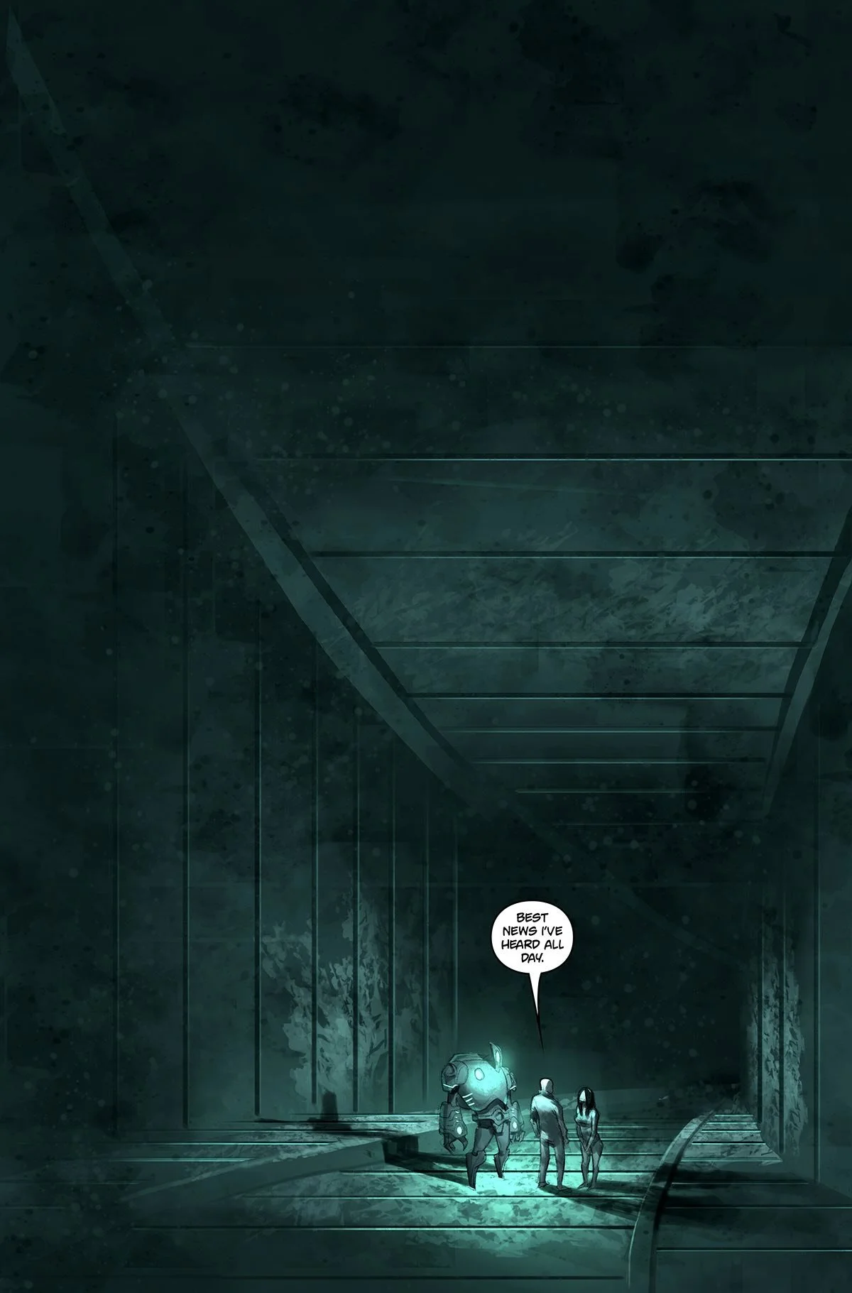 Deep Blue #4 interior art sample