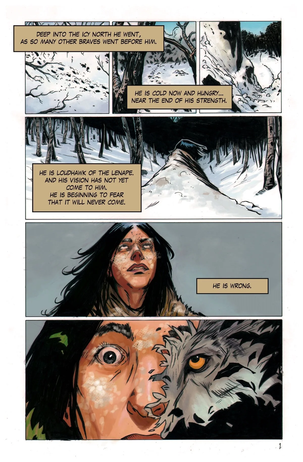 Brave #1 interior comic art sample