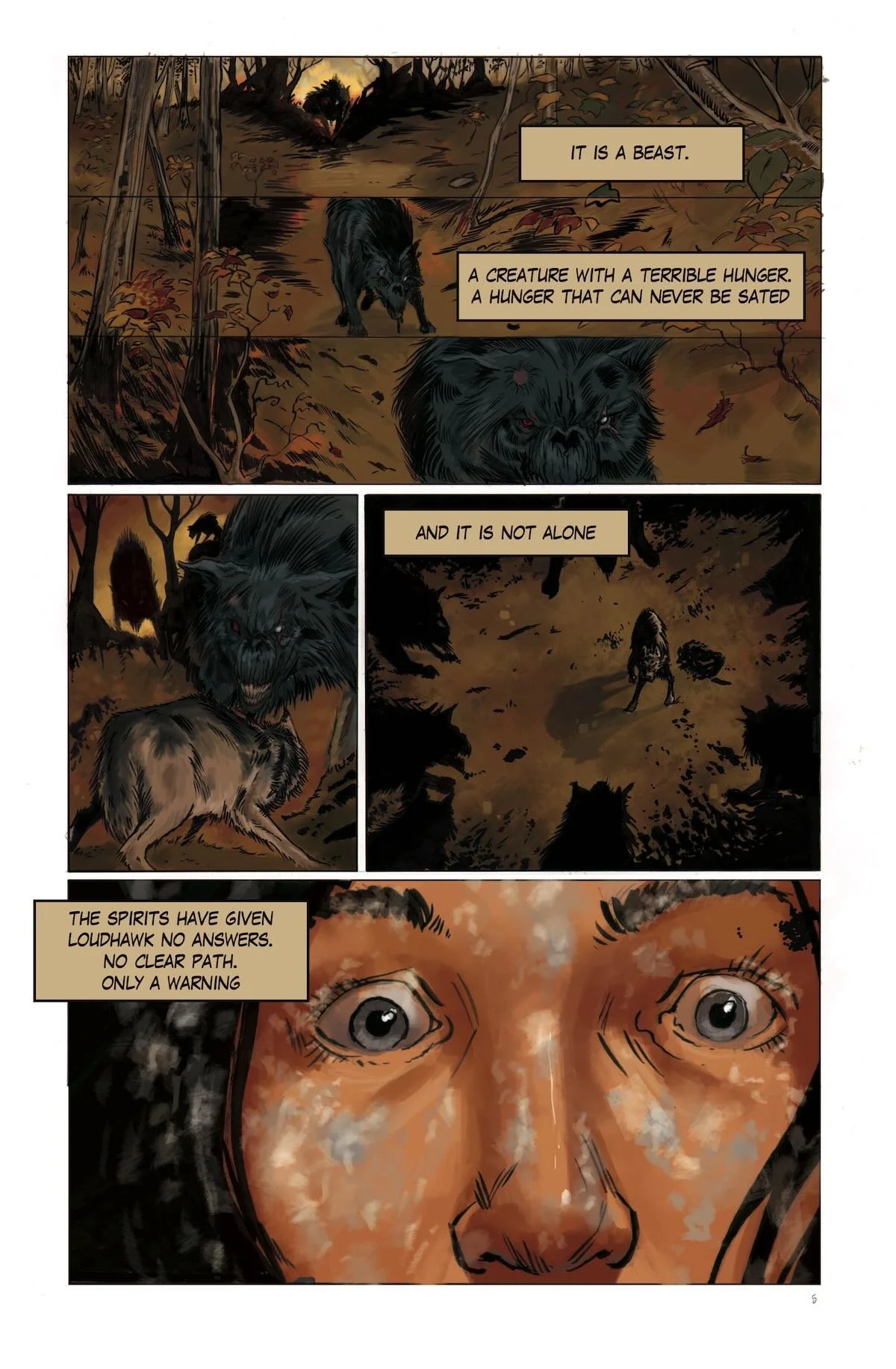 Brave #1 interior comic art sample