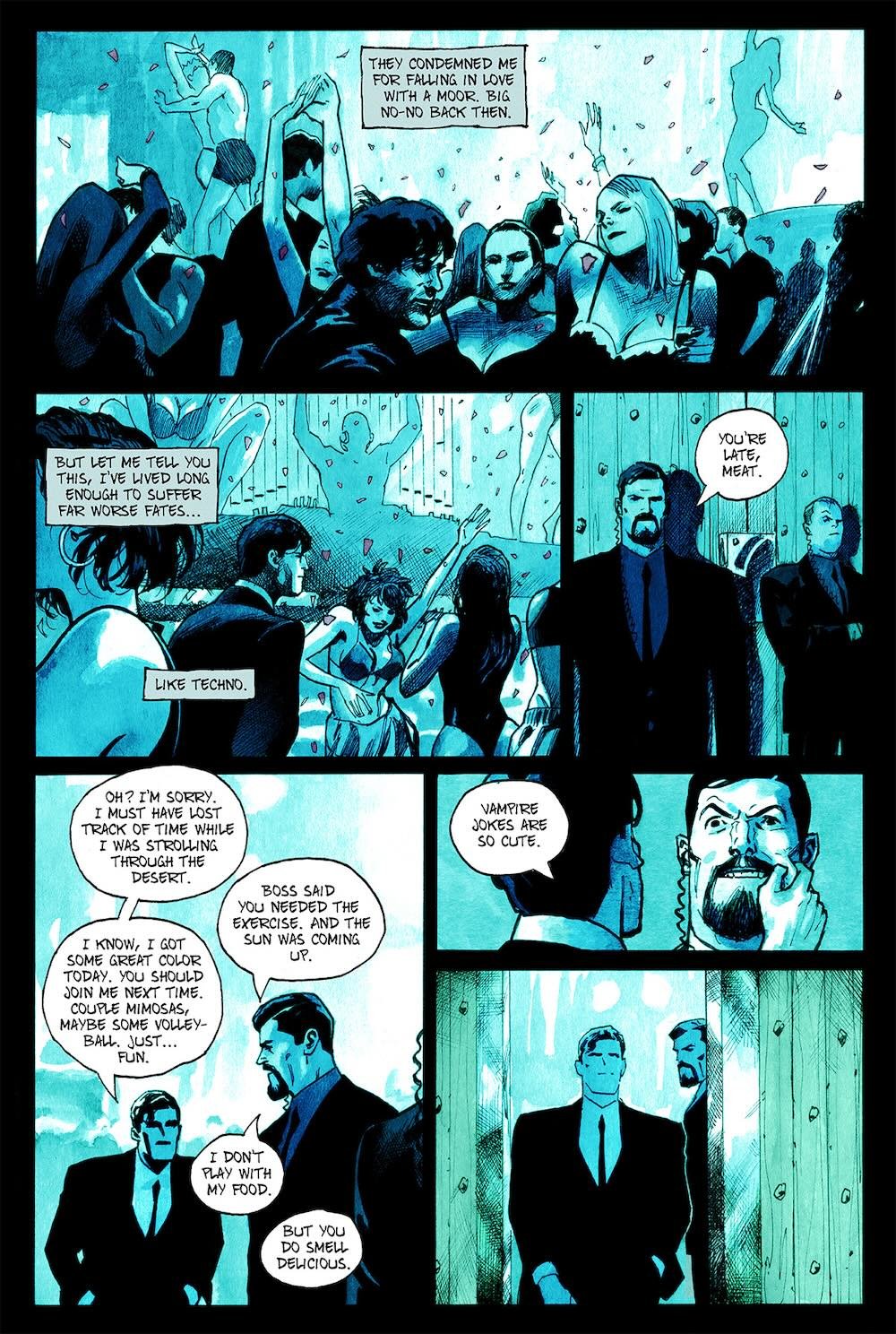 Vamp #2 sample interior comic page