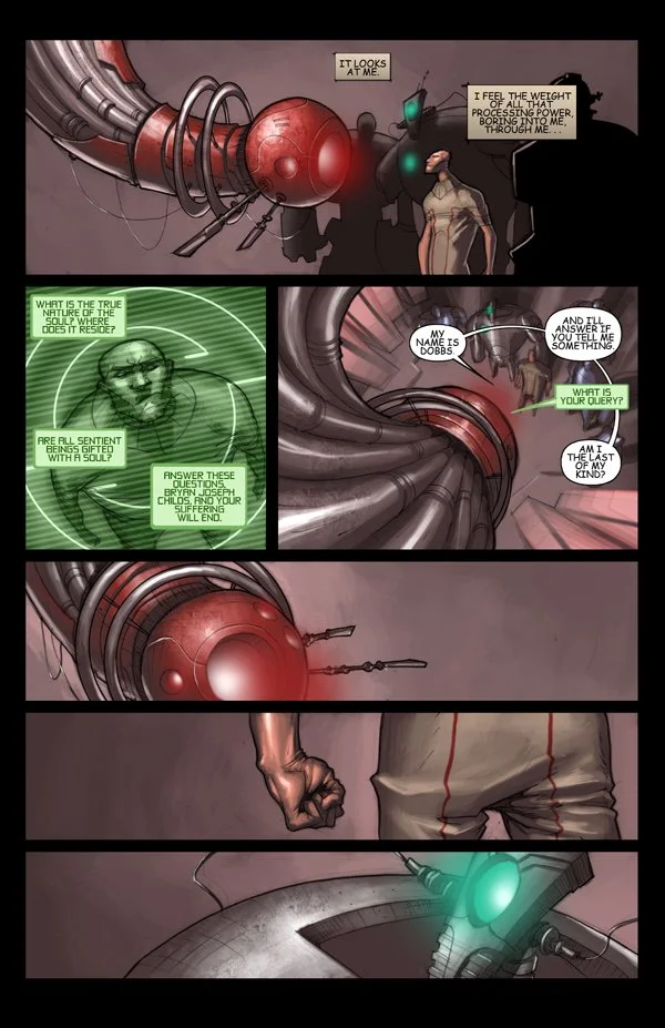 Deep Blue #2 sample interior comic page
