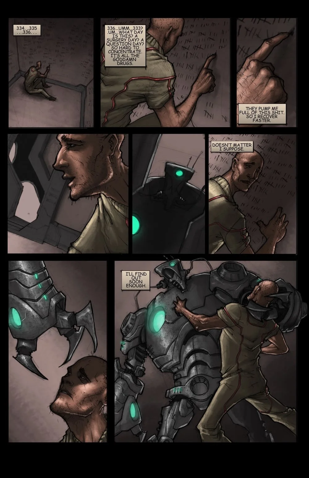 Deep Blue #1 sample interior comic page