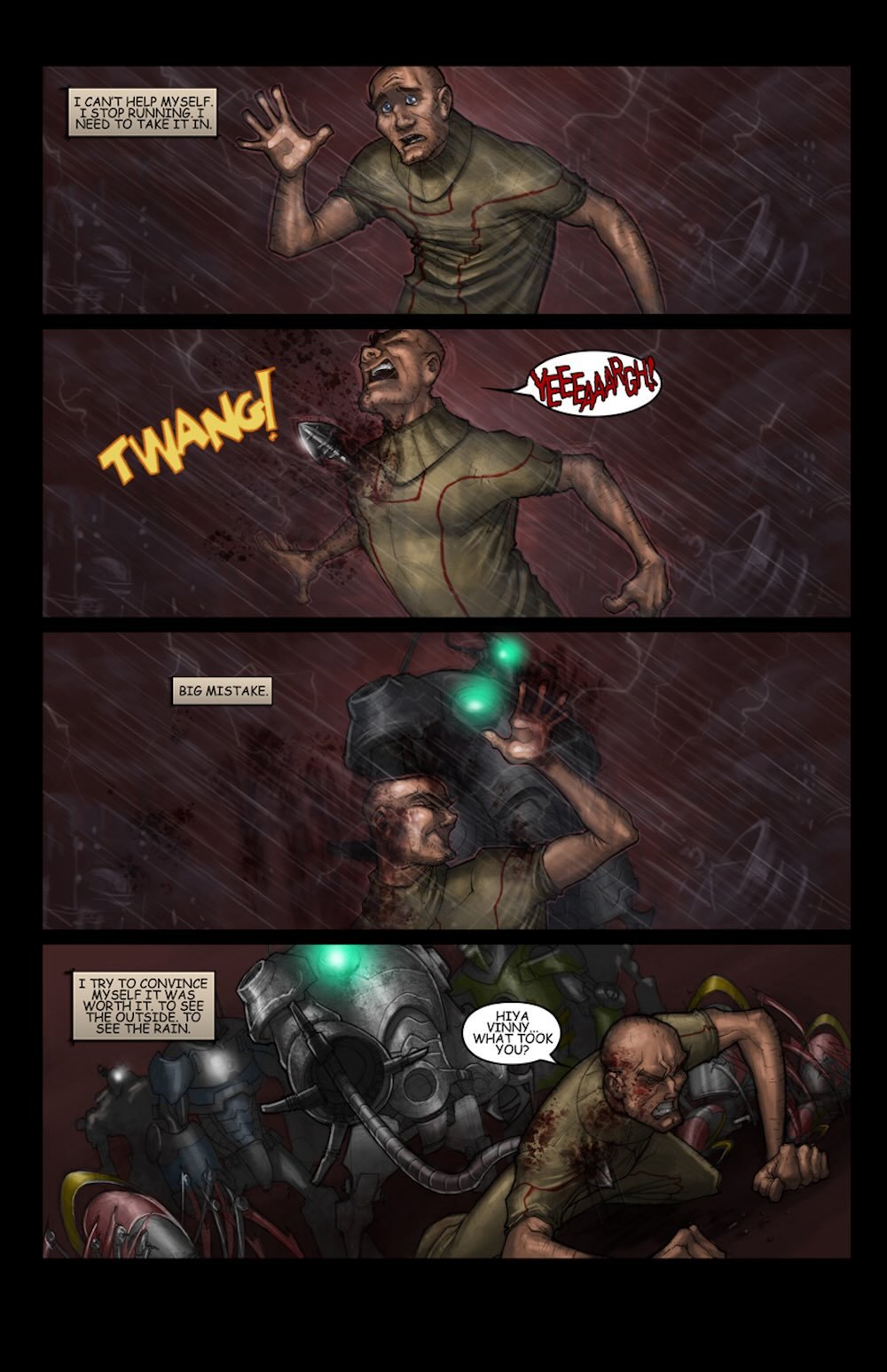 Deep Blue #1 sample interior comic page