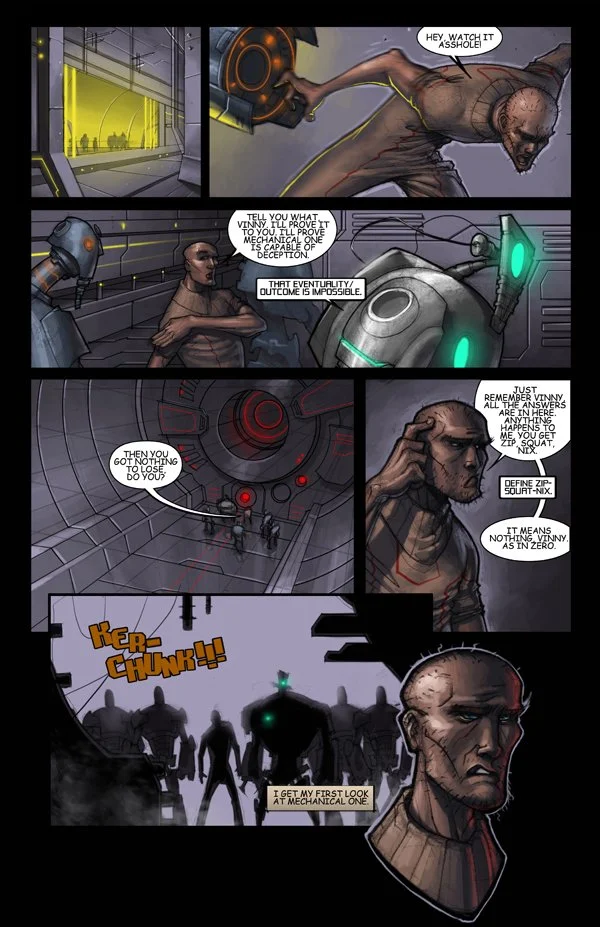 Deep Blue #2 sample interior comic page