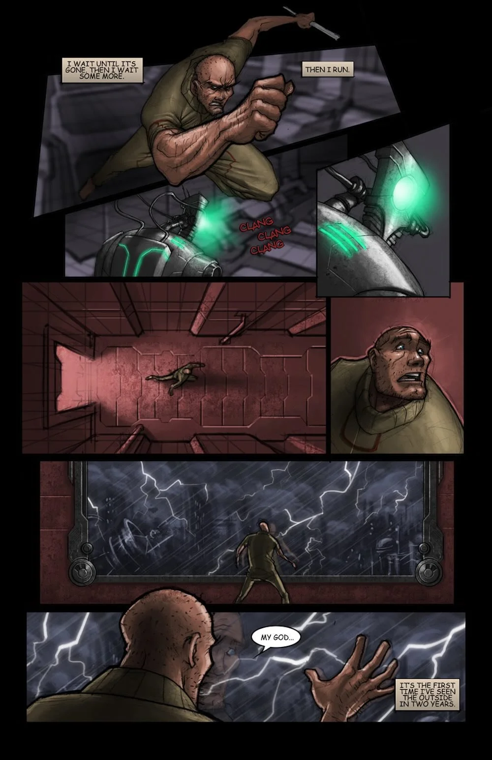 Deep Blue #1 sample interior comic page