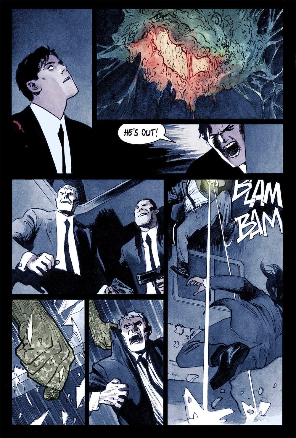 Vamp #3 sample interior comic page