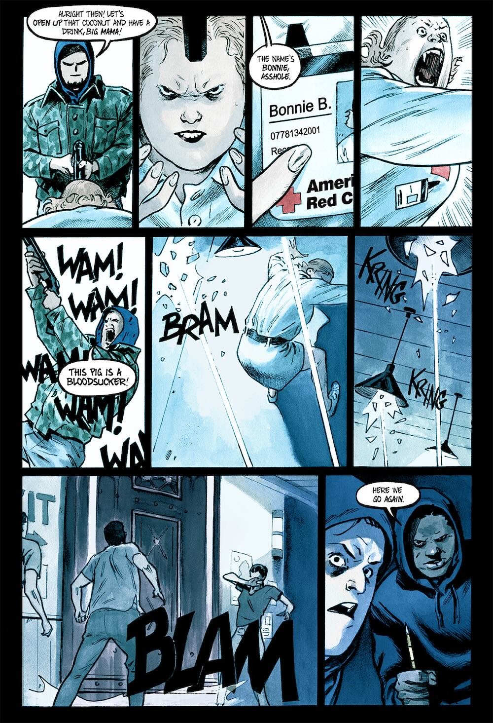 Vamp #3 sample interior comic page